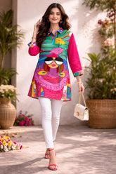 1 Piece Raw Silk Top (TR1224)