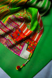 Ethnic Kurtay Ll in Multi coloured Pak Raw Silk fabric 2