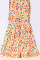 1 Piece Gharara in Multi Printed Cambric (CZ2693)