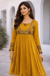 1 Piece Chiffon Frock (FR1116)