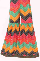 1 Piece Gharara in Multi Cambric (CZ3194)