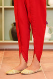 1 Piece Shalwar in Red Cambric (CZ3267)