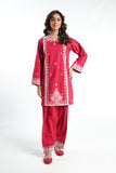 Ethnic Maroon in Maroon coloured Cambric fabric