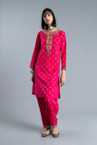Colorful Gala in Pink coloured Printed Cambric fabric