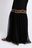 1 Piece Gharara in Black Chiffon (FZ0867)
