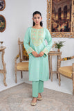 2 Piece Organza Raw Silk Suit (FP0010)