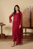 3 Piece Suit Chiffon Suit (FR1053)