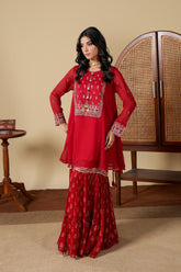 1 Piece Chiffon Frock (FR1058)