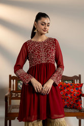 1 Piece Chiffon Frock (FR1089)