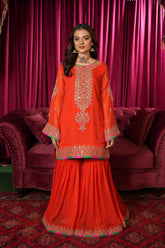 2 Piece Chiffon Suit (FR1102)