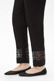 1 Piece Trouser in Black Raw Silk (FZ0788)