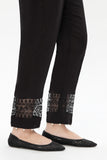 1 Piece Trouser in Black Raw Silk (FZ0788)