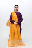 1 Piece Stole in Mustard Cambric (CZ3028)