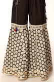 Black Ajrak 2 in Black coloured Printed Lawn fabric