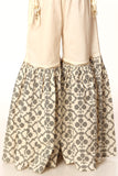 White Grid in Off White coloured Printed Lawn fabric
