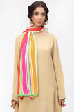 Rainbow Stripes Sl in Multi coloured Pak Raw Silk fabric
