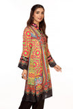 Truck Print in Multi coloured Printed Lawn fabric 2