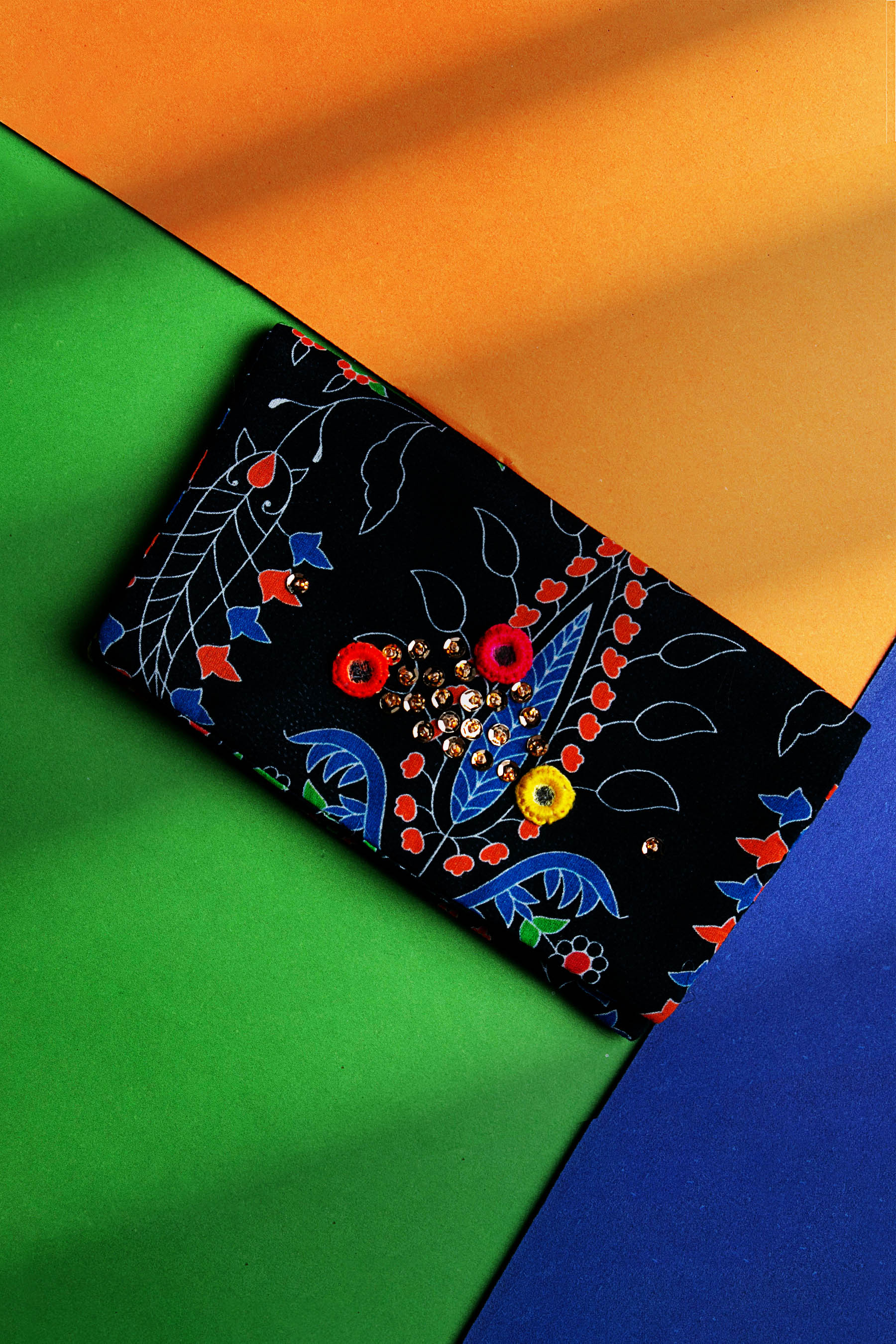 Kalamkari in Multi coloured Printed Lawn fabric 2