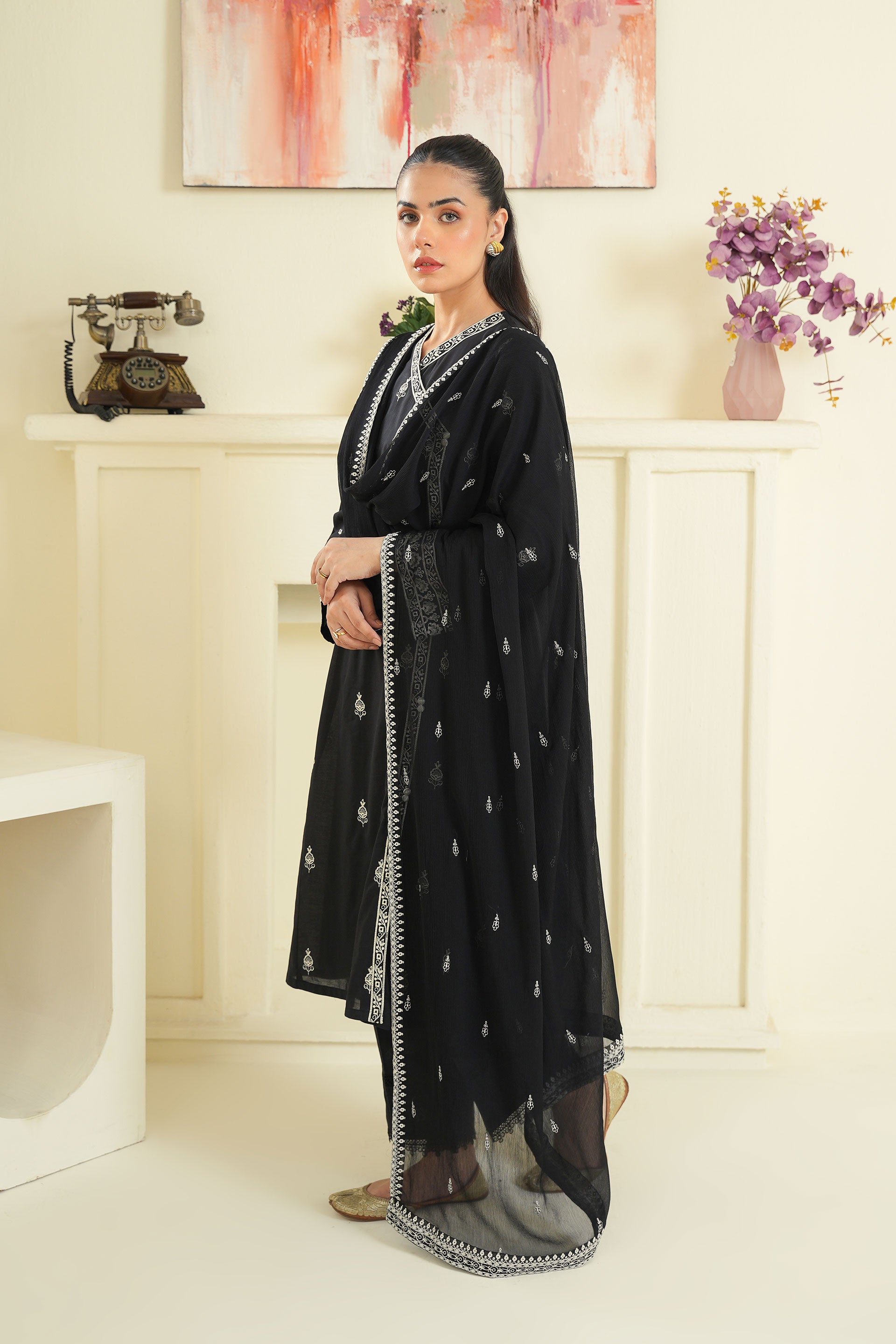 1 Piece Chiffon Dupatta (FZ0923)