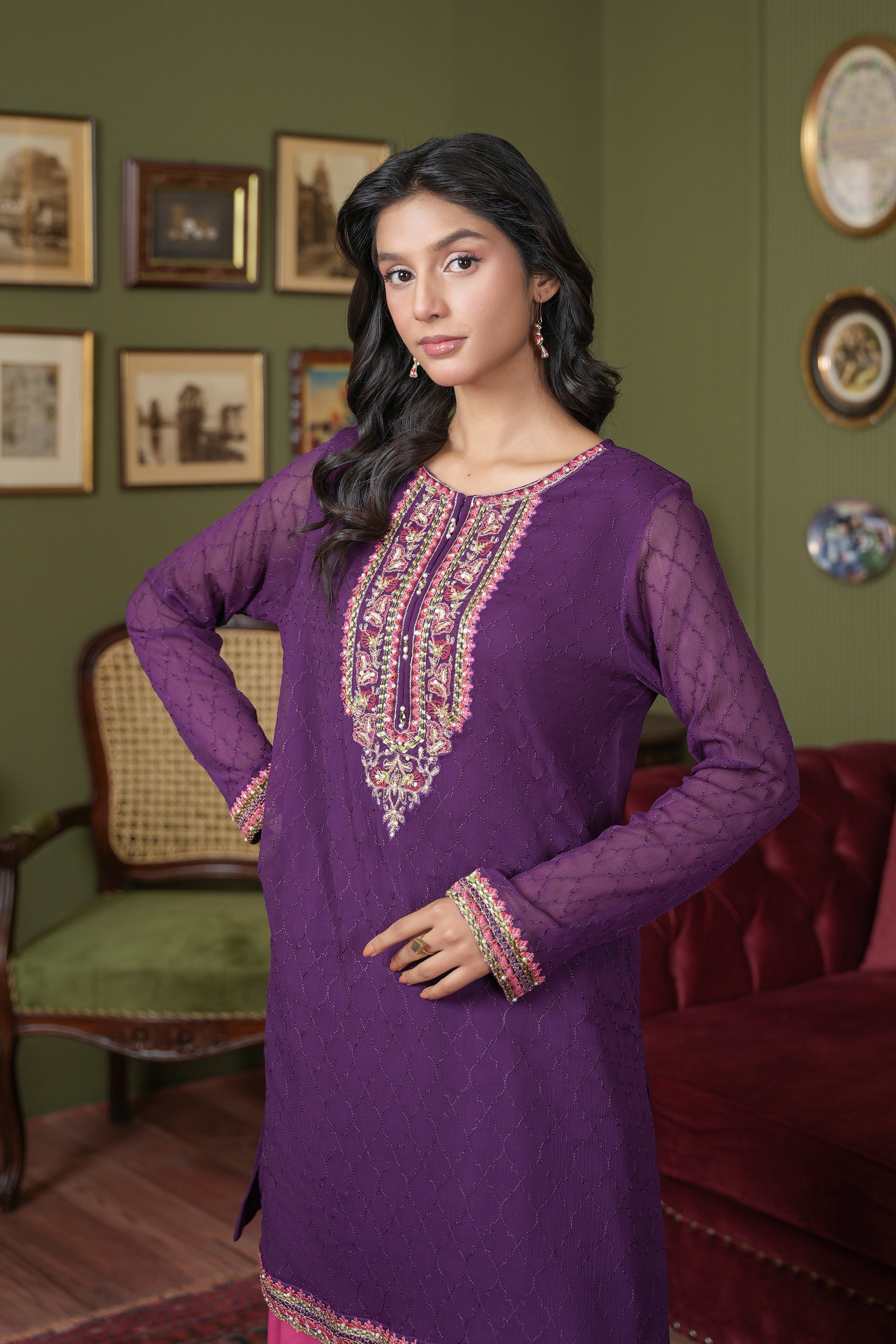 1 Piece Chiffon Top (FR1107)