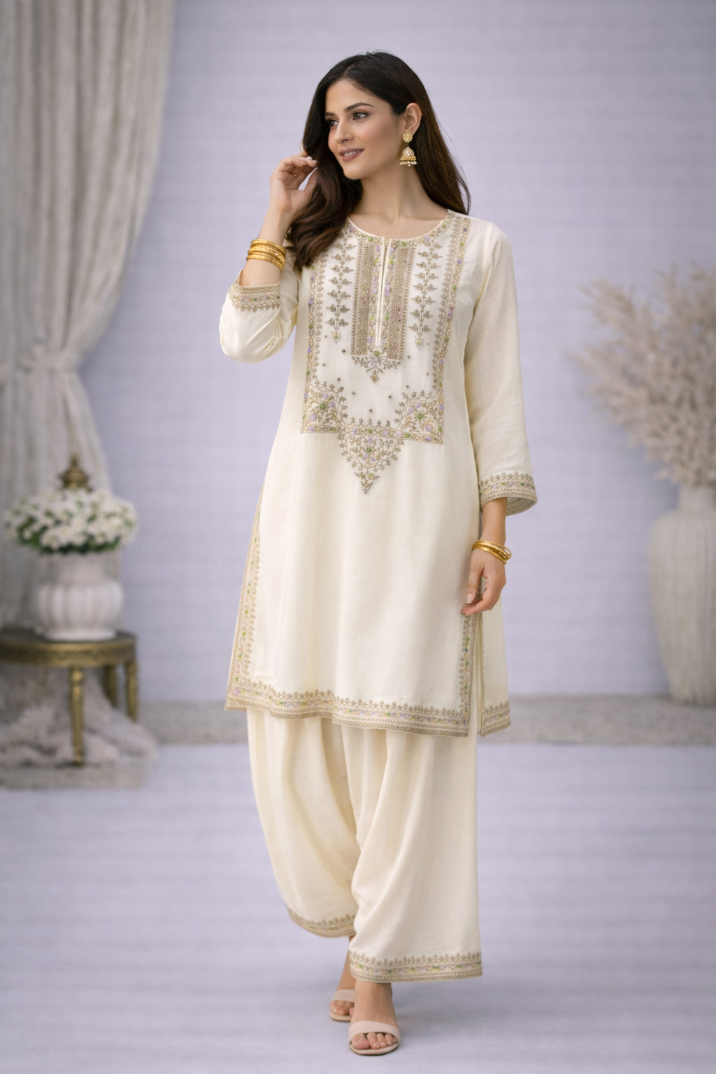 2 Piece Chiffon Suit (FP0018)
