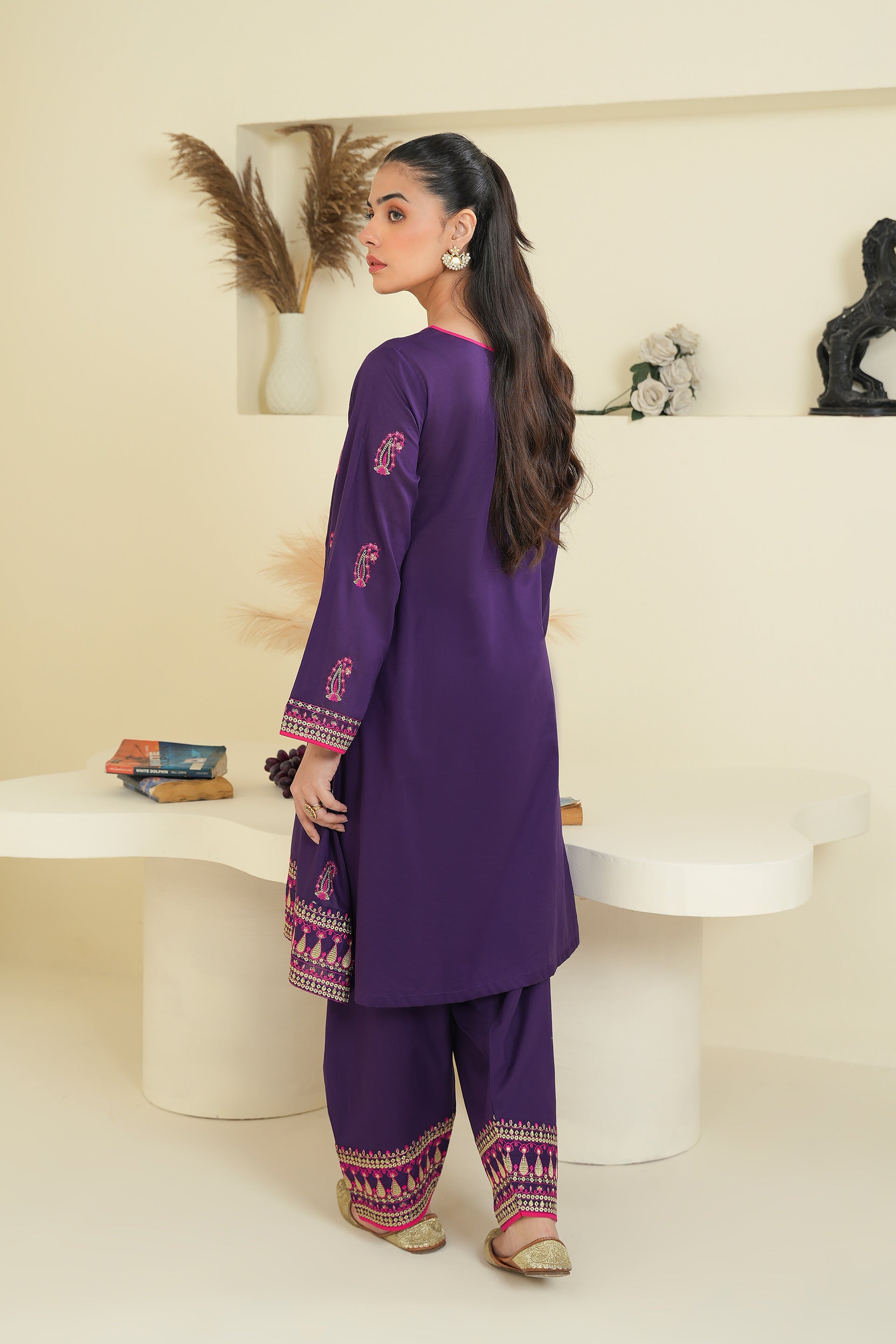 2 Piece Lawn Suit (CR3457)