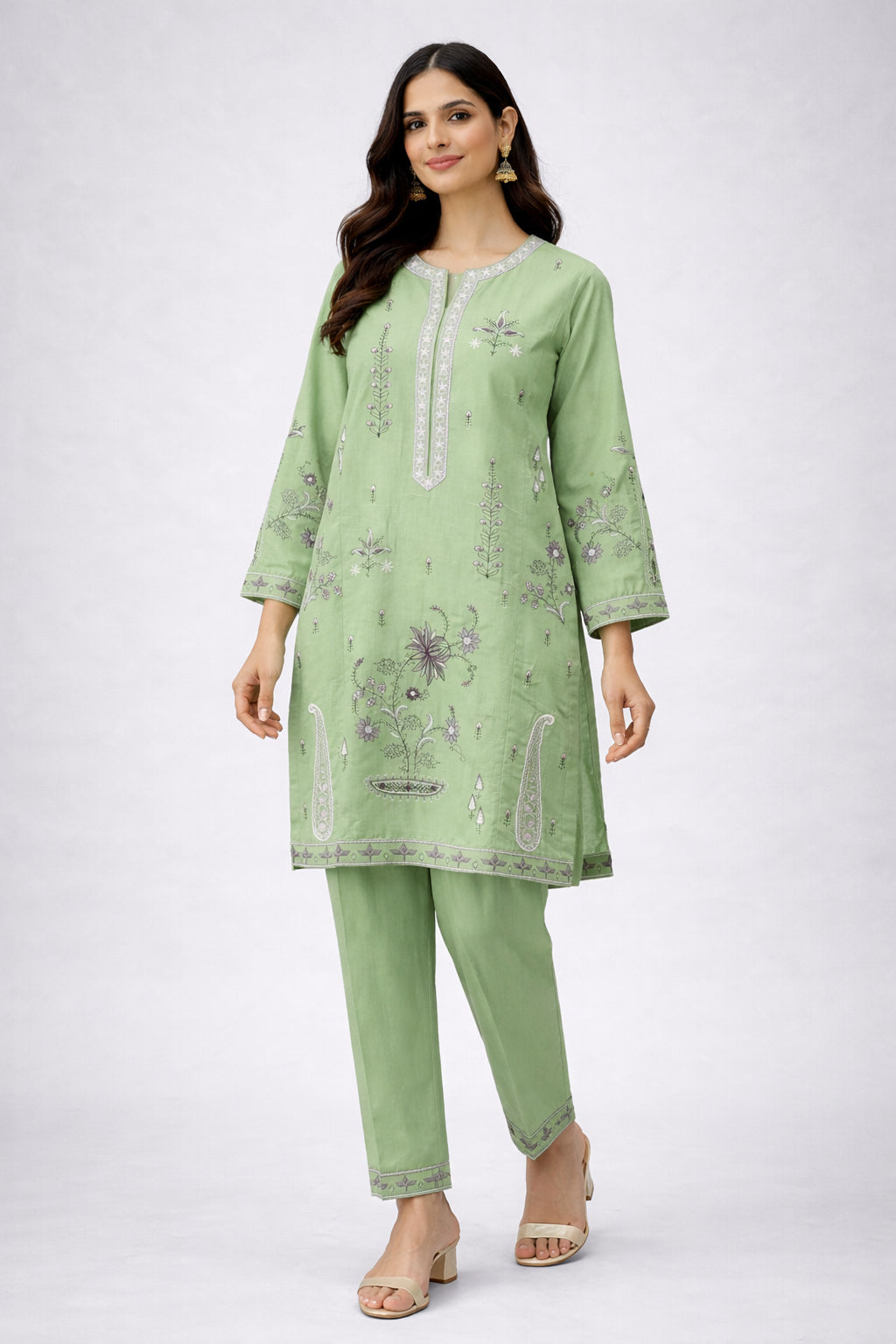 2 Piece Lawn Suit (CR3572)