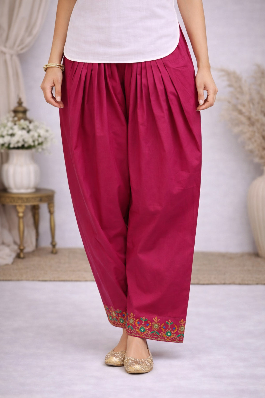 1 Piece Cambric Shalwar (CZ3342)