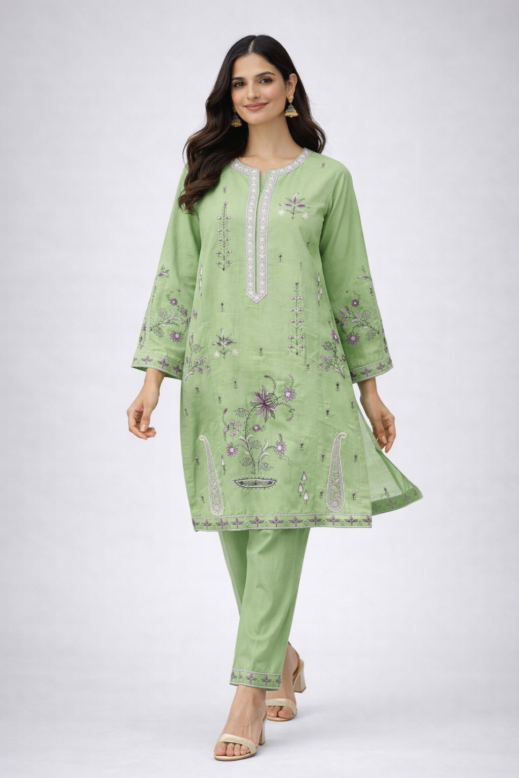 2 Piece Lawn Suit (CR3572)