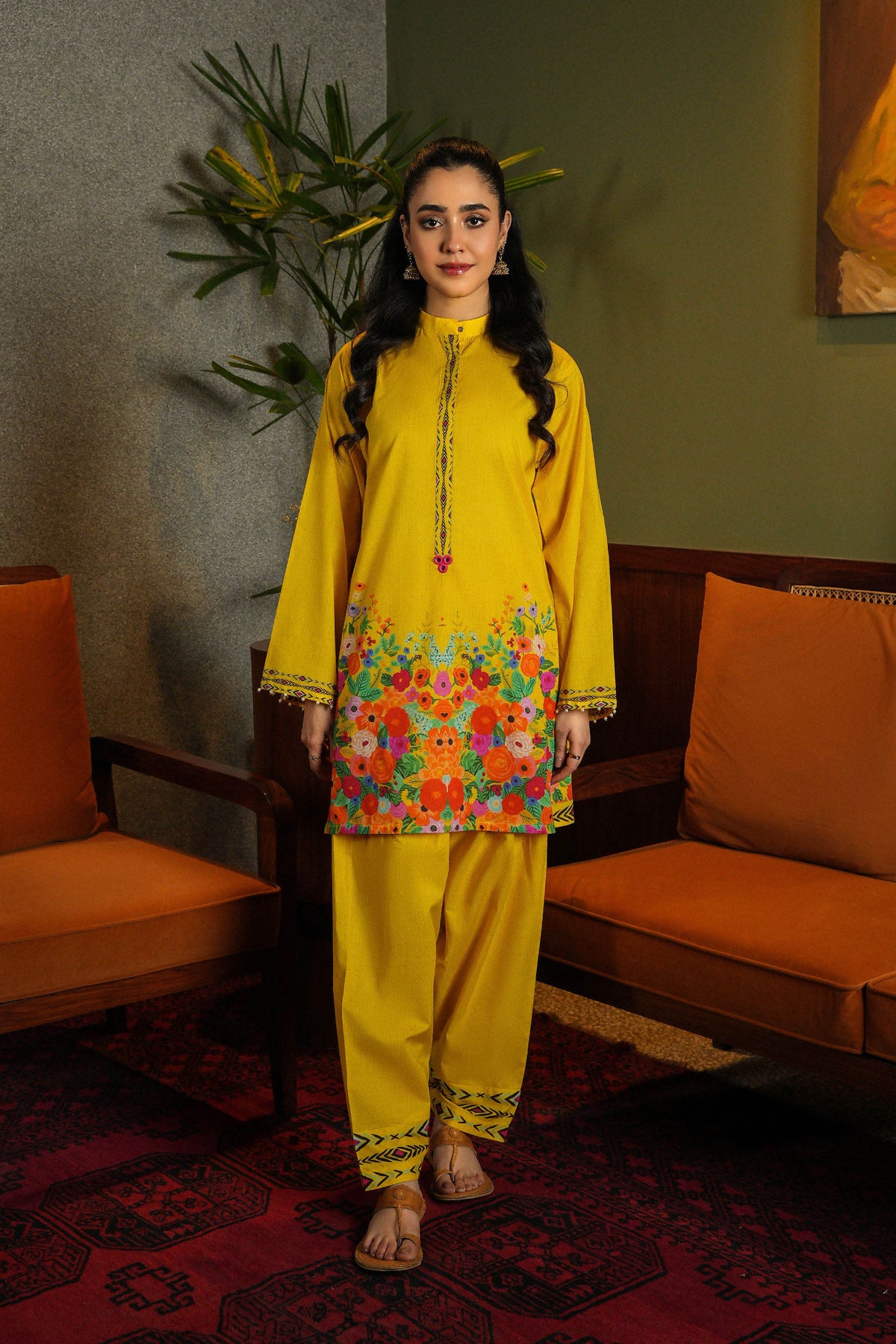 Mango Botanical: 2 Piece Suit in Multi Lawn (TR1110)