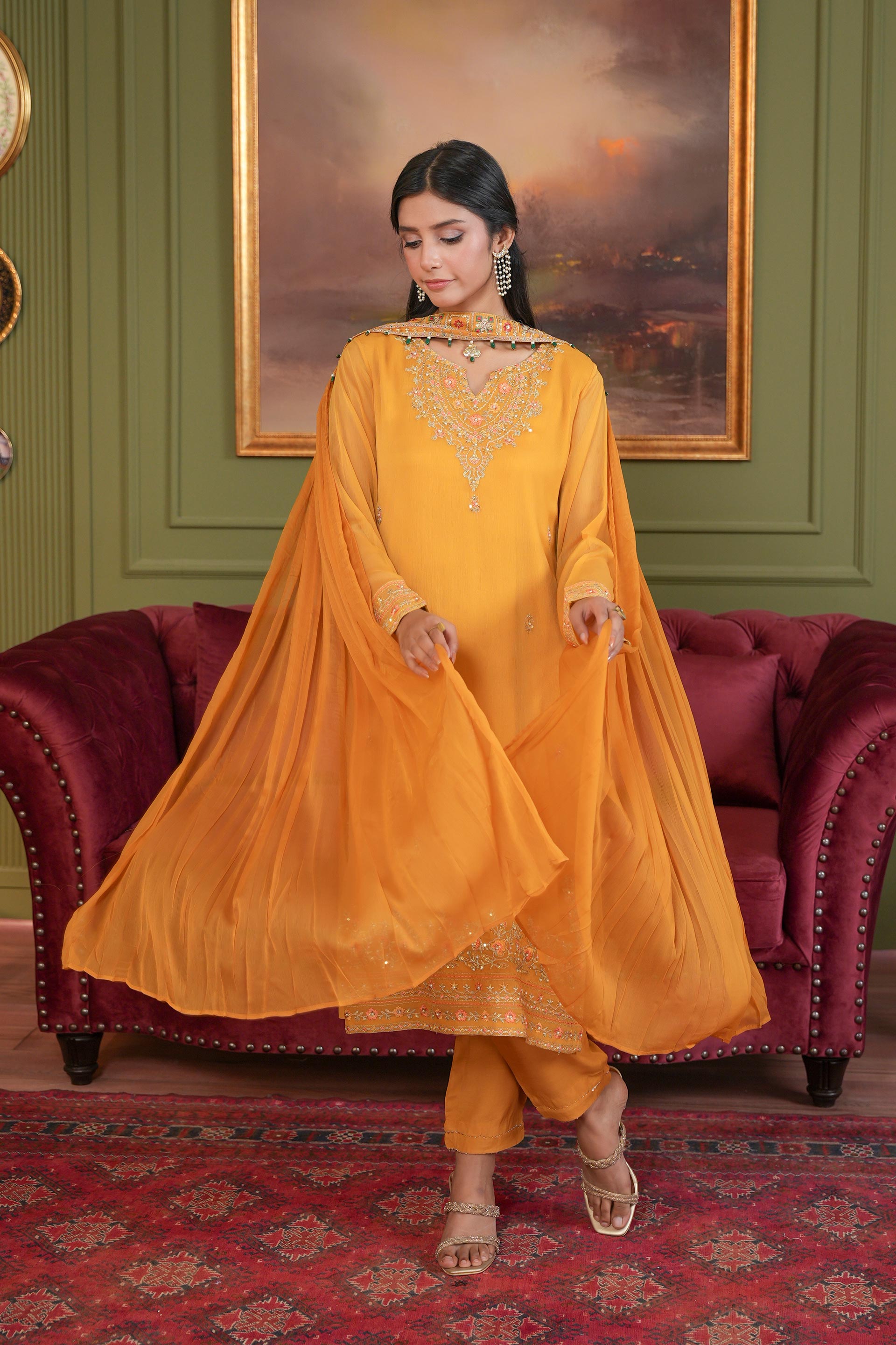 1 Piece Chiffon Dupatta (FZ0983)