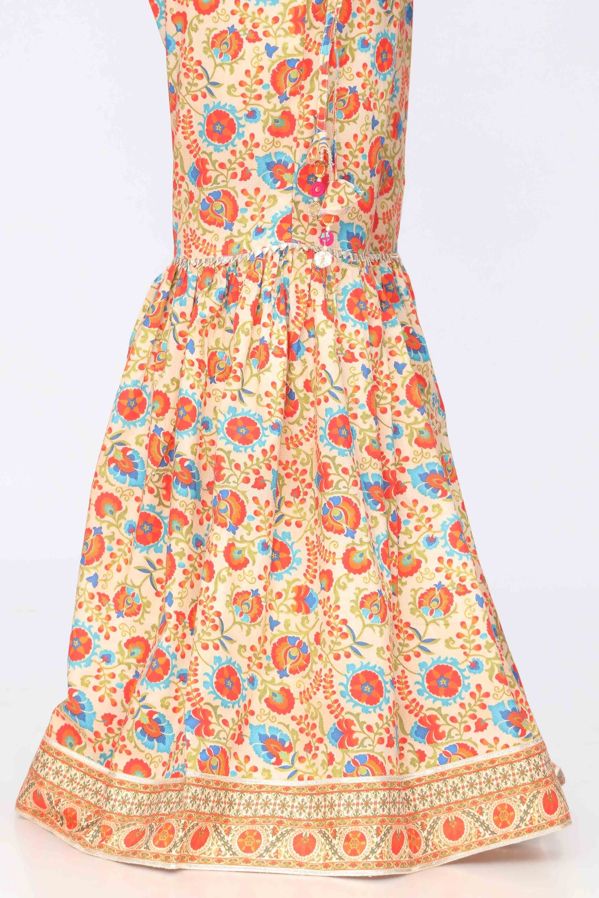 1 Piece Printed Cambric Gharara (CZ2693)