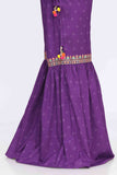 Chunri Gharara in Purple coloured Cambric fabric 3