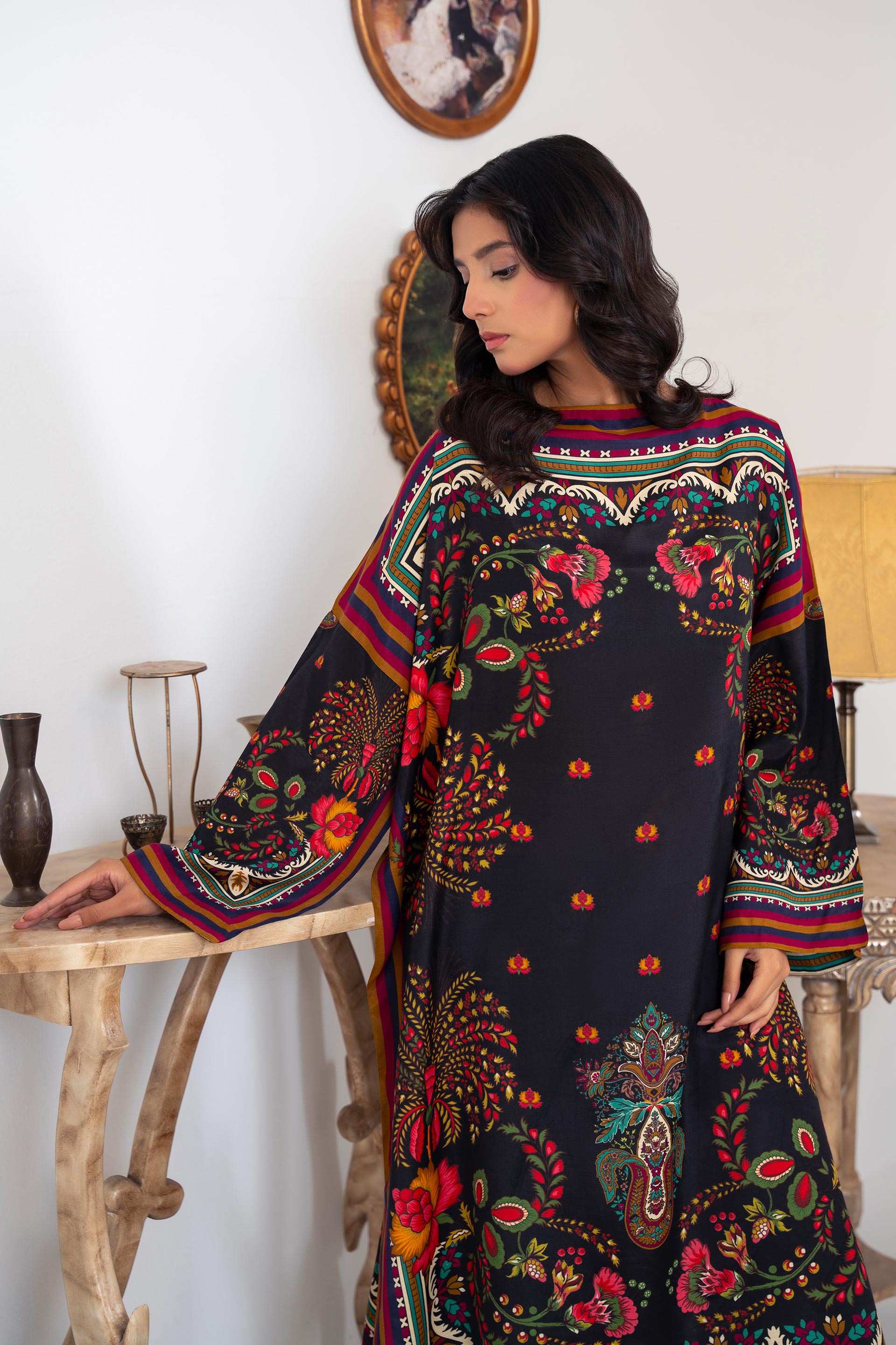 1 Piece Raw Silk Kaftan (TR1198)
