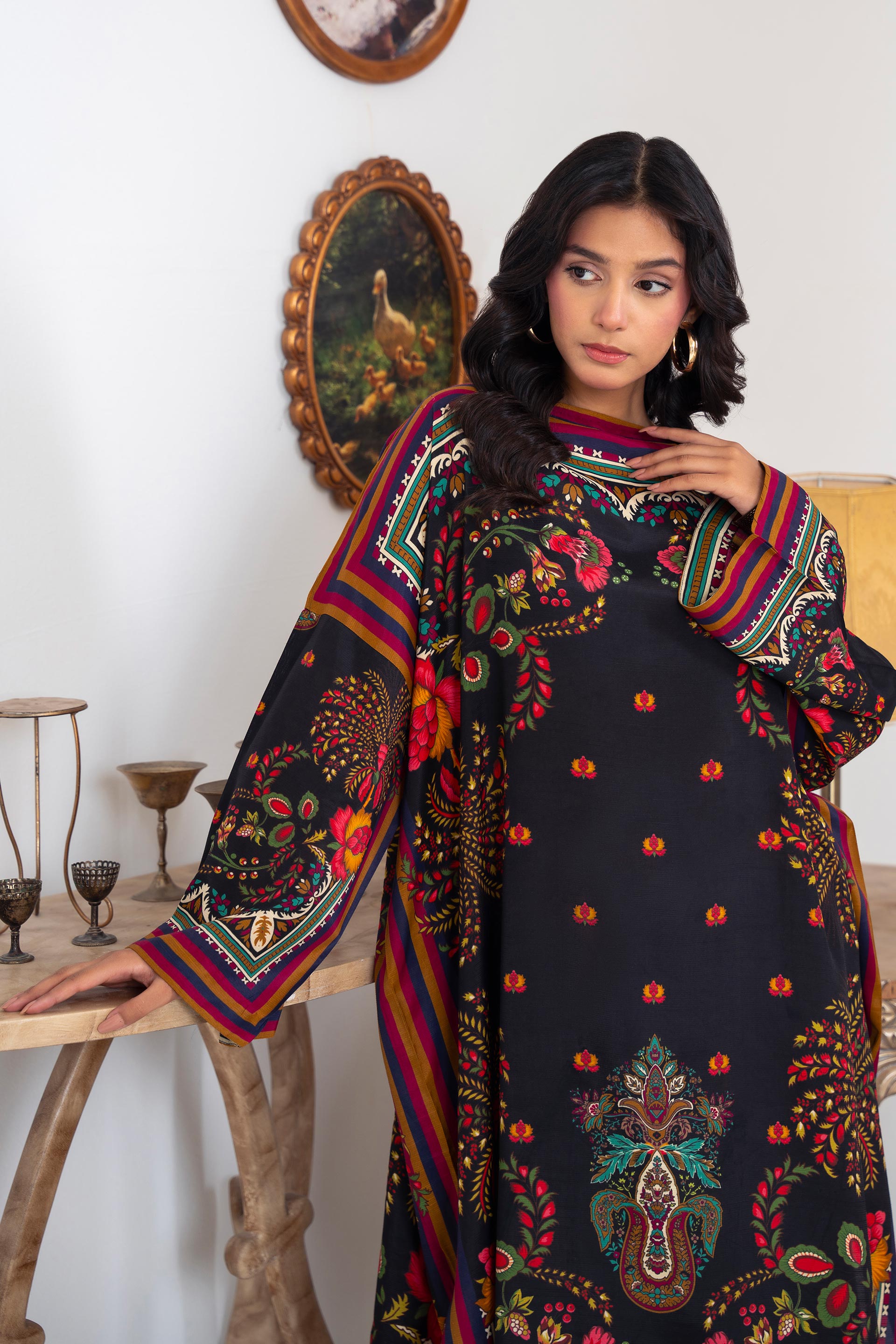 1 Piece Raw Silk Kaftan (TR1198)