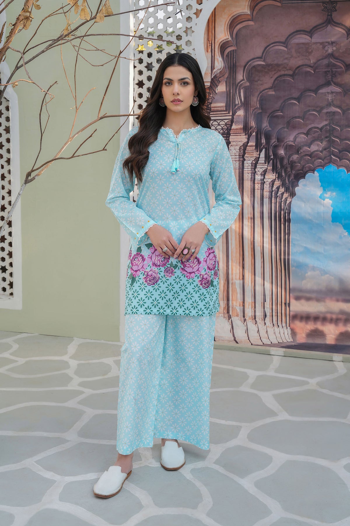 Ice Berg: 2 Piece Suit in Multi Lawn (TR1092)