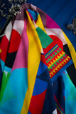 Story Board Ll in Multi coloured Pak Raw Silk fabric 3