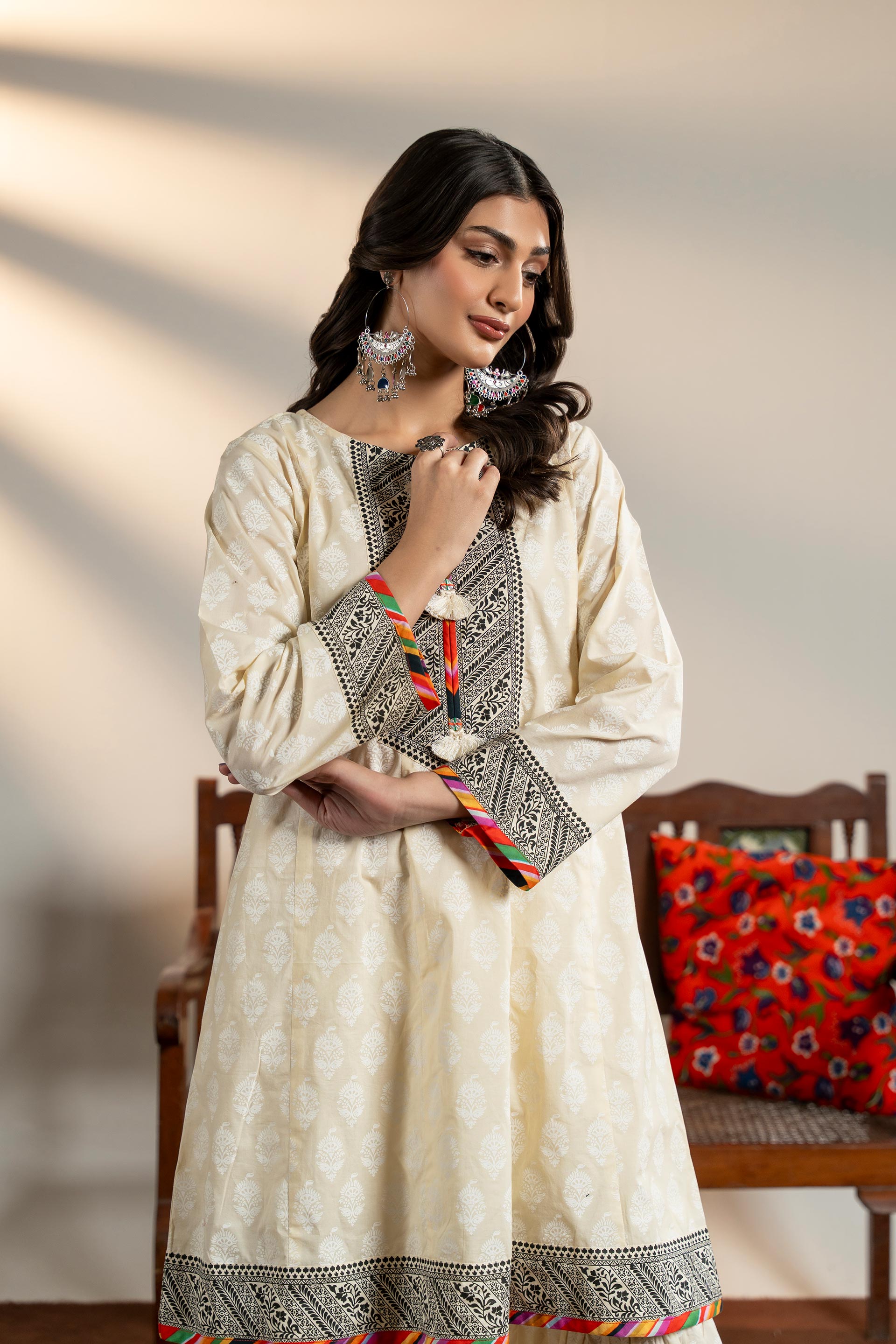 1 Piece Cambric Frock (CR3508)