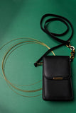 Cross Body Bag 2 in Black coloured Leather fabric 2