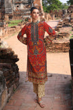 Red Carpet 2 in Multi coloured Pak Raw Silk fabric