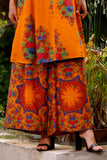 Orange Phool Print Coo: 1 Piece Culottes in Multi Cambric (CZ3116)