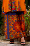 Orange Phool Print Coo: 1 Piece Culottes in Multi Cambric (CZ3116)