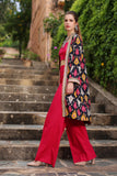 Ikat Print in Multi coloured Printed Lawn fabric 4