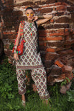 Repeated Motifes in Multi coloured Printed Lawn fabric 2