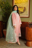 Rashmil: 3 Piece Suit Suit in Peach Pink Cambric (CP0001)