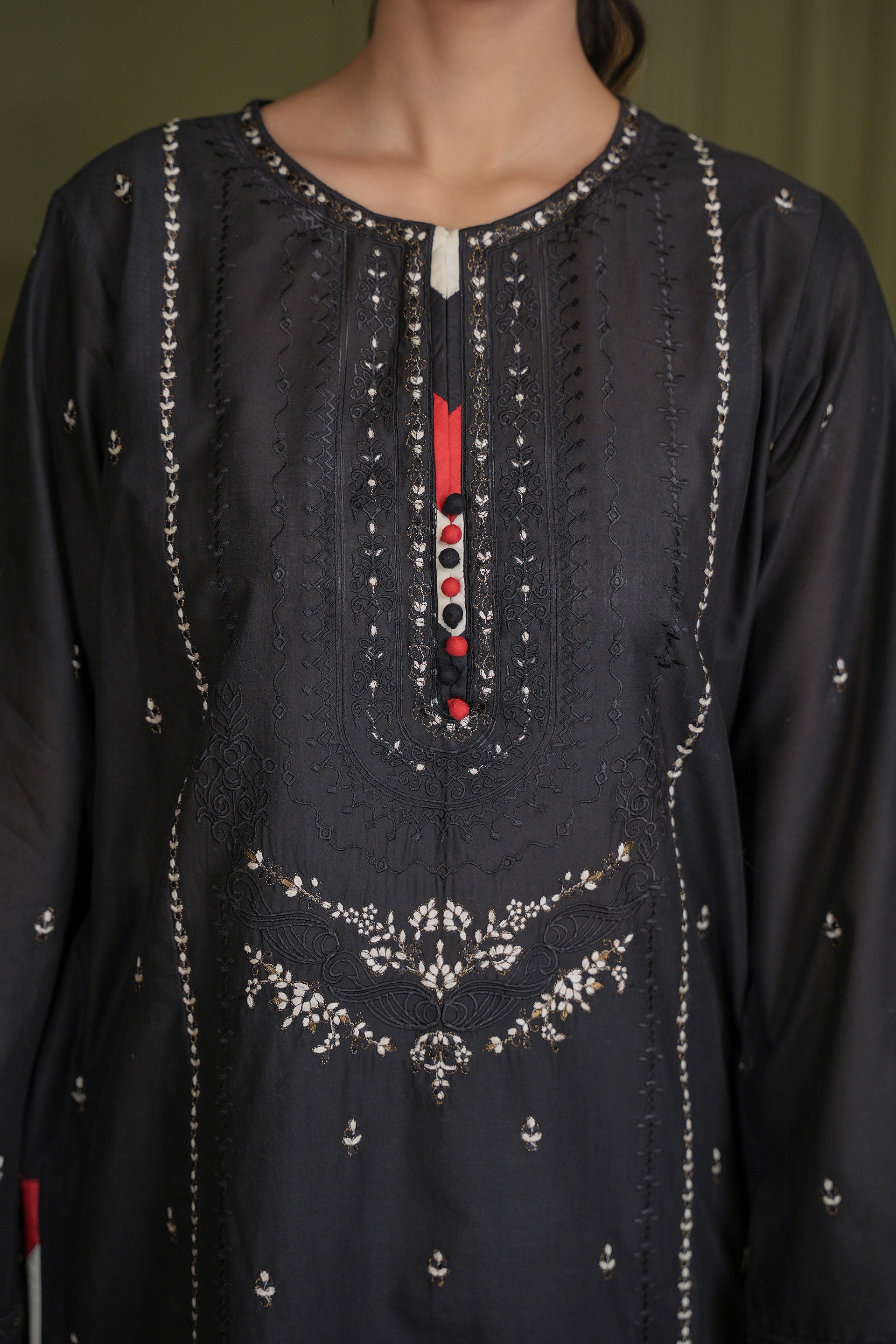 1 Piece Lawn Karandi Top (CR3496)