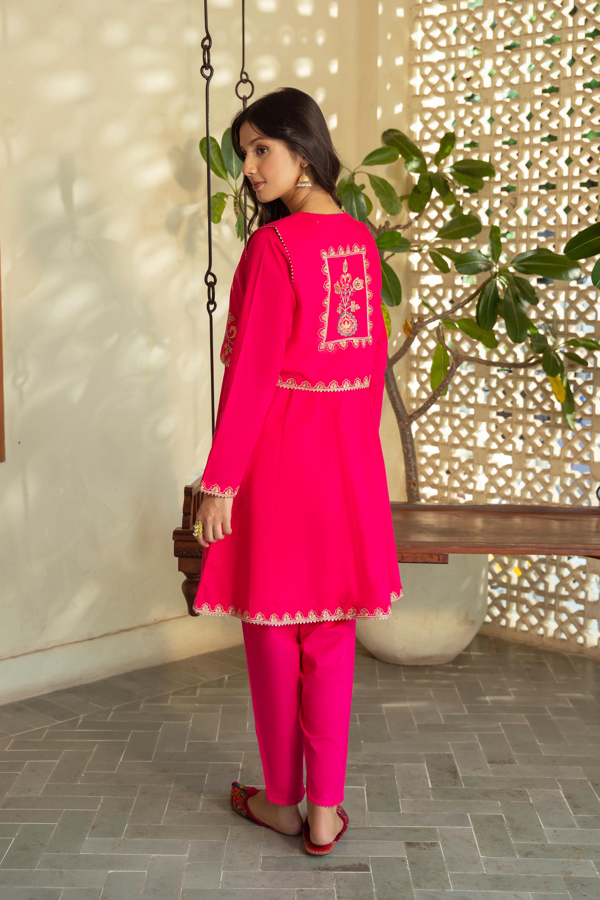 2 Piece Cambric Frock (CR3503)