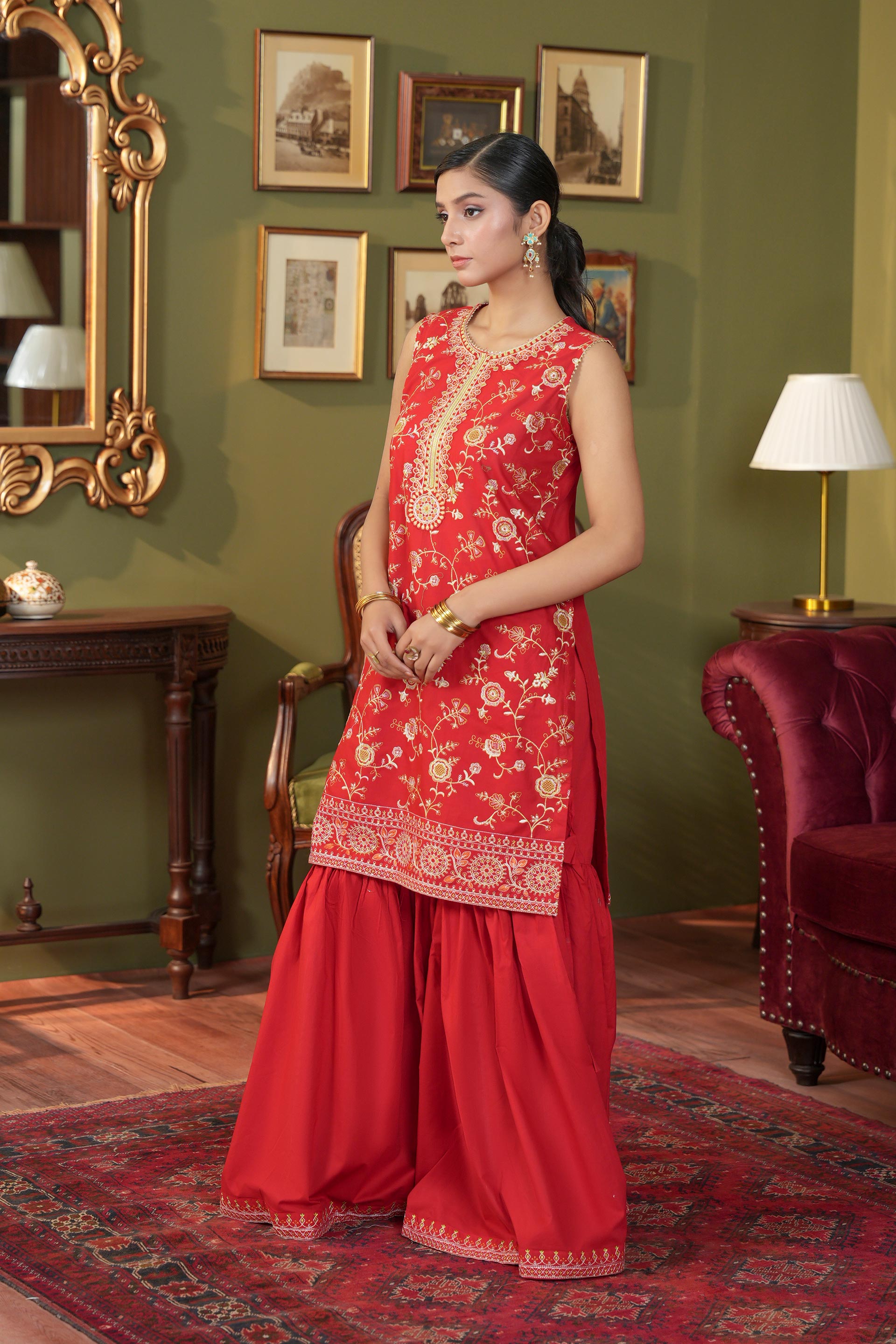 2 Piece Lawn Suit (CR3510)