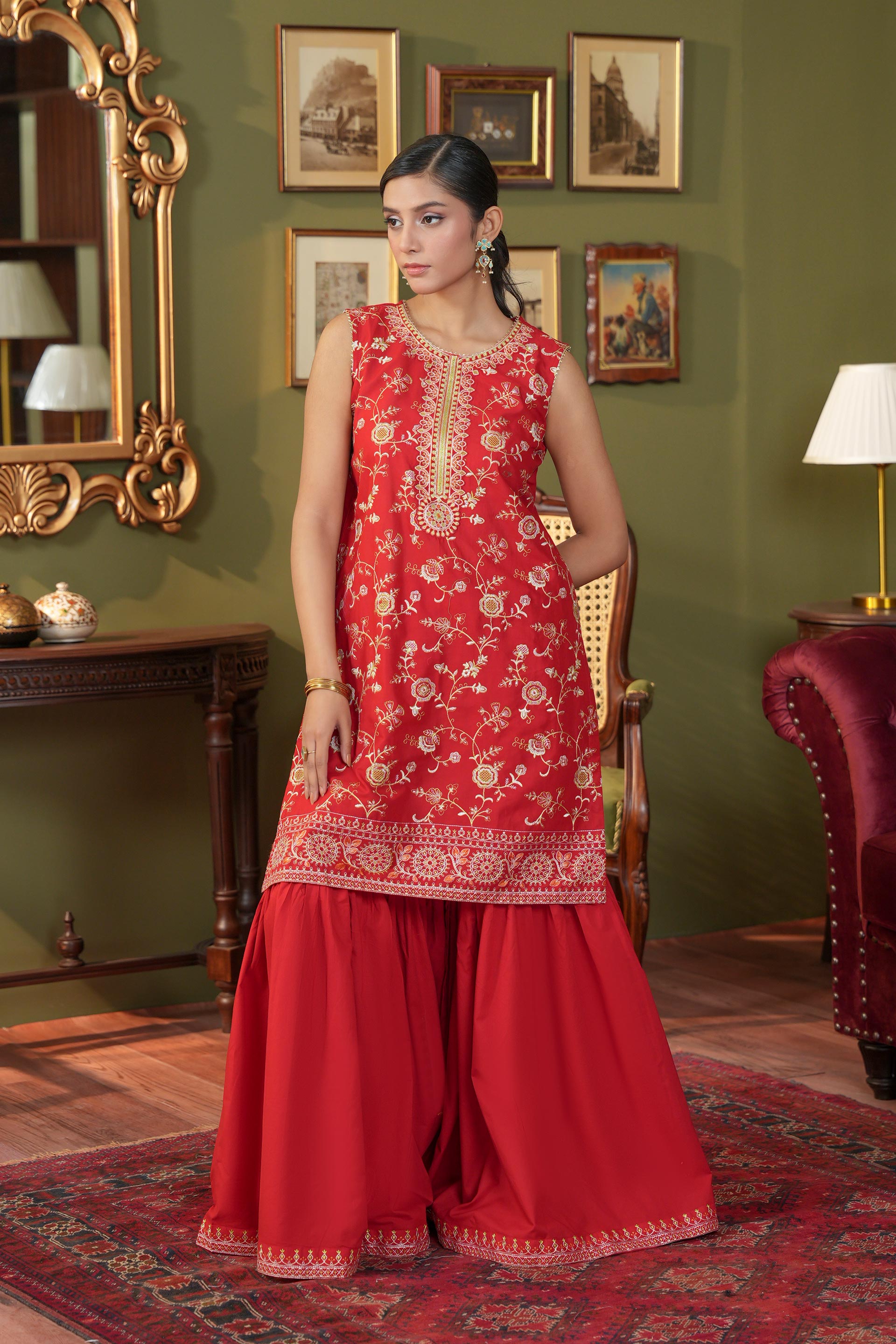 2 Piece Lawn Suit (CR3510)