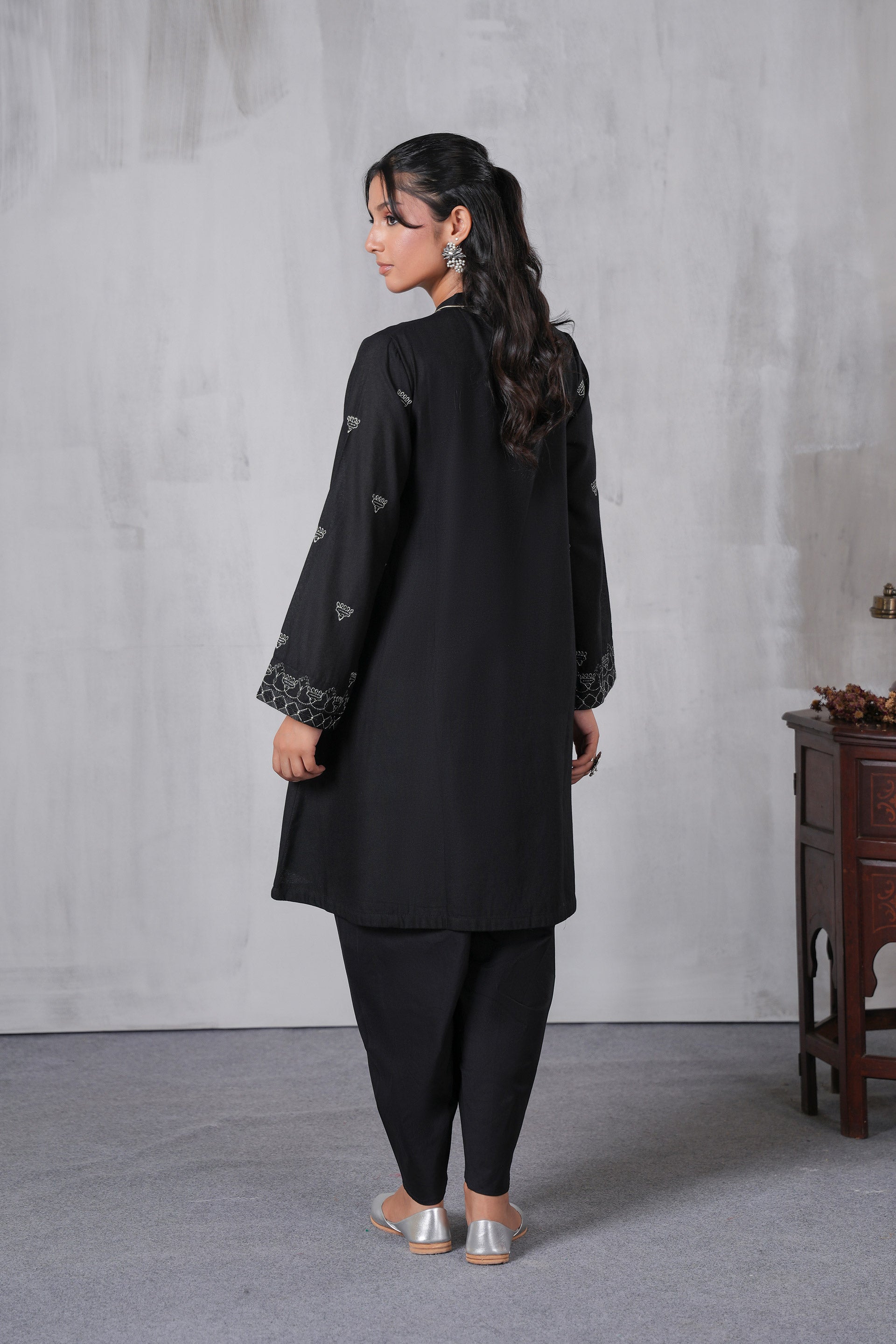 1 Piece Lawn Karandi Frock (CR3513)